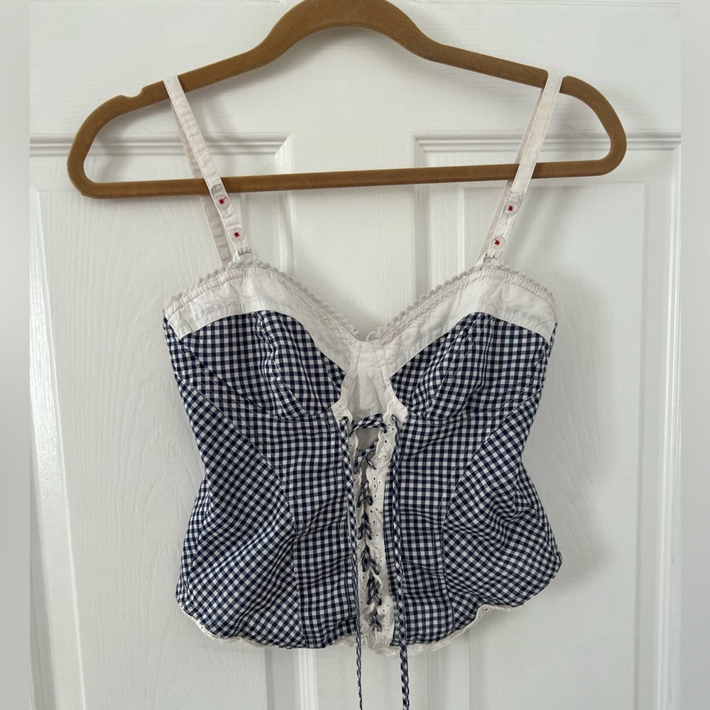 GINGHAM CORSET XS/S